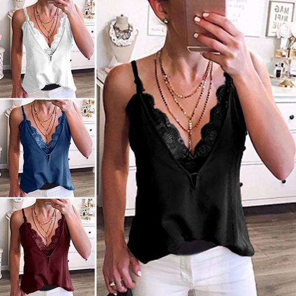 women's tanks & camis women summer strappy camisole sleeveless design v-neck lace patchwork fashion cami tank top, White
women's tanks & camis women summer strappy camisole sleeveless design v-neck lace patchwork fashion cami tank top, White