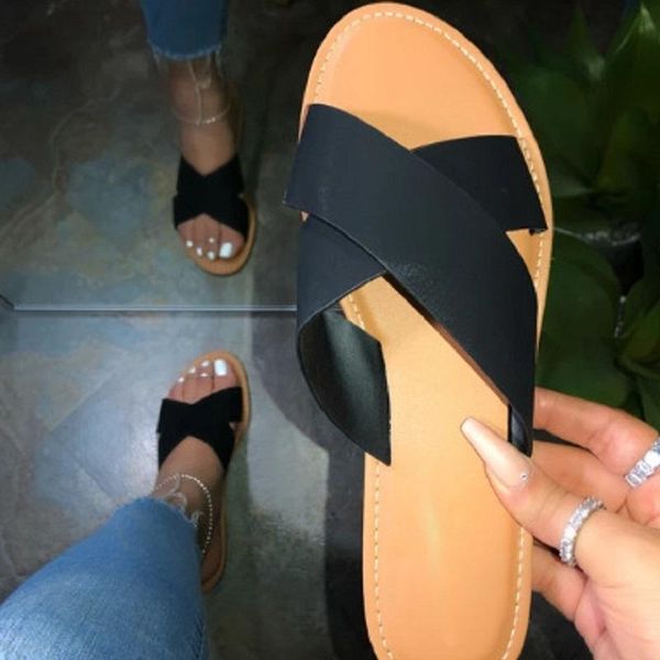 summer women shoes flat slippers open toe cross strap gladiator beach sandals casual ladies slides female black white flip flops
summer women shoes flat slippers open toe cross strap gladiator beach sandals casual ladies slides female black white flip flops