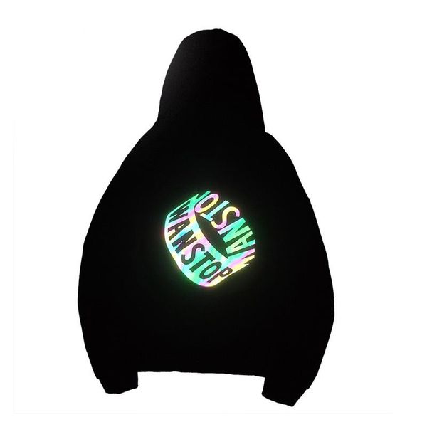 men's hoodies & sweatshirts harajuku reflective printed man loose streetwear oversized sweatshirt casual pullover hooded couple clothes, Black
men's hoodies & sweatshirts harajuku reflective printed man loose streetwear oversized sweatshirt casual pullover hooded couple clothes, Black