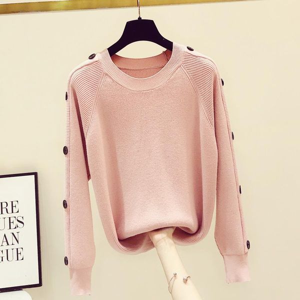 women's sweaters sweater fall winter outer wear button loose pullover elegant knitwear 2021 autumn base shirt mujer, White;black
women's sweaters sweater fall winter outer wear button loose pullover elegant knitwear 2021 autumn base shirt mujer, White;black