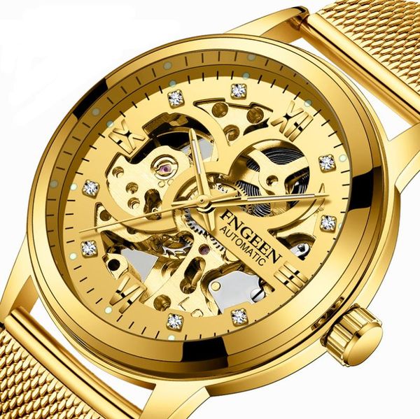 wristwatches automatic mesh belt mechanical watch men waterproof noctilucent set auger double-sided hollow-out the tourbillon, Slivery;brown
wristwatches automatic mesh belt mechanical watch men waterproof noctilucent set auger double-sided hollow-out the tourbillon, Slivery;brown
