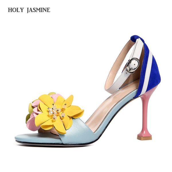 summer elegant flower women sandals high heels open toe ankle strap shoes woman ladies thin dress, Black
summer elegant flower women sandals high heels open toe ankle strap shoes woman ladies thin dress, Black