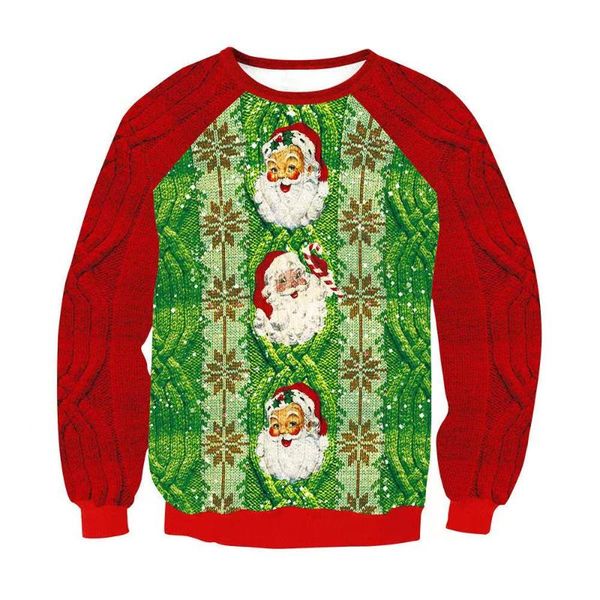 men's sweaters couples ugly christmas funny novelty sweatshirts 3d santa print big size casual women man xmas holiday jumper, White;black
men's sweaters couples ugly christmas funny novelty sweatshirts 3d santa print big size casual women man xmas holiday jumper, White;black