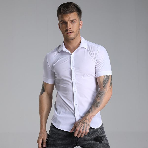 men's shirts 2021 spring summer autumn leisure short sleeve shirt professional wear luxury business, White;black
men's shirts 2021 spring summer autumn leisure short sleeve shirt professional wear luxury business, White;black