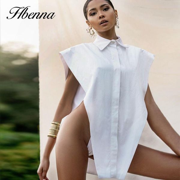 women's blouses & shirts hbenna woman turn-down collar sleeveless bouse side hollow out button casual fashion streetwear, White
women's blouses & shirts hbenna woman turn-down collar sleeveless bouse side hollow out button casual fashion streetwear, White