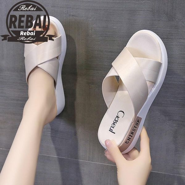 slippers women's flip flops 2021 summer the fashion round head comfortable open toe sandals solid color casual platform shoes, Black
slippers women's flip flops 2021 summer the fashion round head comfortable open toe sandals solid color casual platform shoes, Black