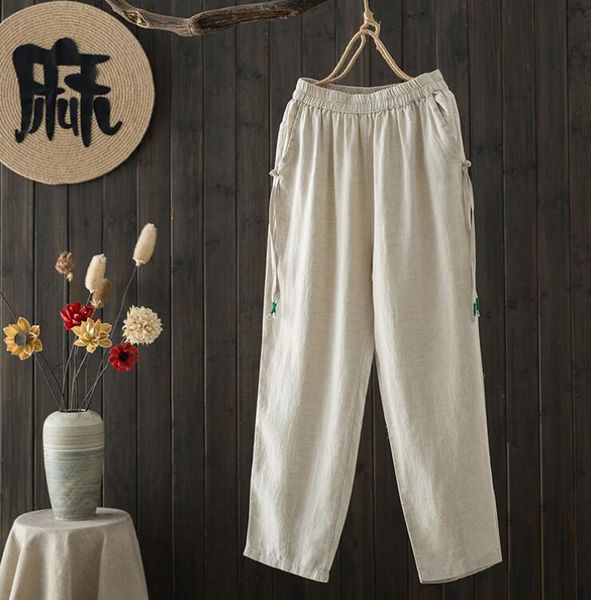 spring 2021 women pants cotton linen thin elasitc waist loose pockets fashion casual trousers female yoyikamomo women's & capris, Black;white
spring 2021 women pants cotton linen thin elasitc waist loose pockets fashion casual trousers female yoyikamomo women's & capris, Black;white