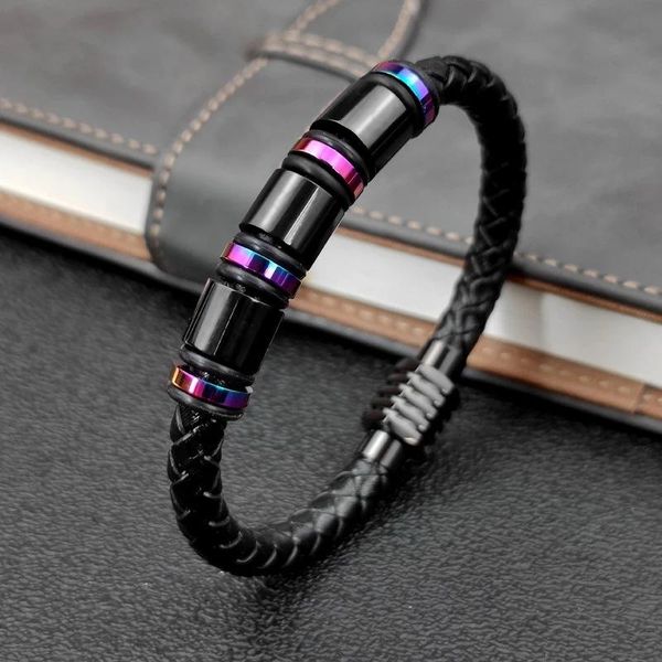 charm bracelets megin d punk personality genuine leathertitanium steel for men women couple friend fashion gift jewelry, Golden;silver
charm bracelets megin d punk personality genuine leathertitanium steel for men women couple friend fashion gift jewelry, Golden;silver