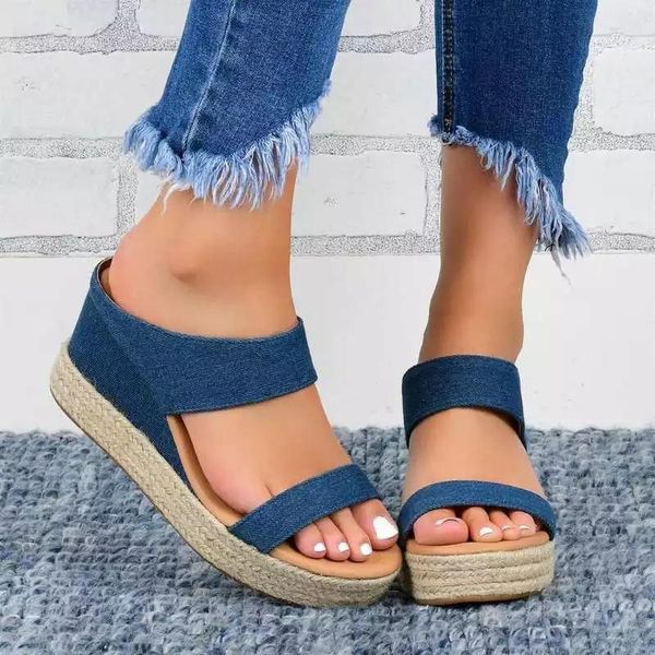 women sandals fashion slip on solid casual 2021 wedges shoes slippers rope beach ladies plus size, Black
women sandals fashion slip on solid casual 2021 wedges shoes slippers rope beach ladies plus size, Black
