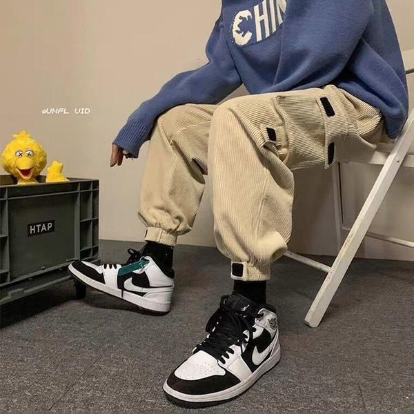 men's pants men corduroy streetwear black cargo man joggers hip hop trousers khaki gray jogging pocket korean
men's pants men corduroy streetwear black cargo man joggers hip hop trousers khaki gray jogging pocket korean