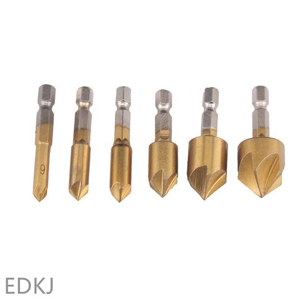 professional drill bits 6 piece set of five-edged 6-angle handle chamfering cutter woodworking 90 degree flat head screw countersink
professional drill bits 6 piece set of five-edged 6-angle handle chamfering cutter woodworking 90 degree flat head screw countersink
