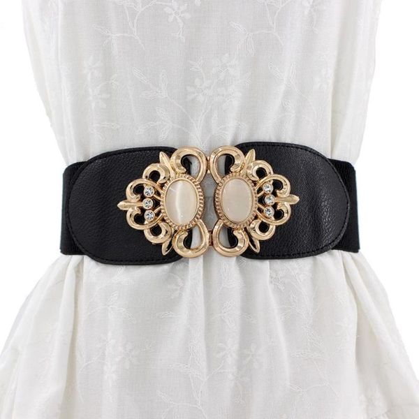 belts vintage waist strap fashion metal buckle faux opal inlaid elastic waistband women dress sash belt, Black;brown
belts vintage waist strap fashion metal buckle faux opal inlaid elastic waistband women dress sash belt, Black;brown