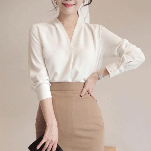 formal women blouse office pure color long sleeve v-neck casual shirt work elegant ladies tunic blue white#g women's blouses & shirts, White
formal women blouse office pure color long sleeve v-neck casual shirt work elegant ladies tunic blue white#g women's blouses & shirts, White