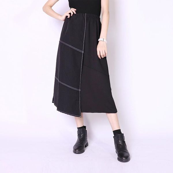 skirts lanmrem splice irregular a-line skirt women elastic waist fashion vintage large size temperament dress 2021 spring pc827, Black
skirts lanmrem splice irregular a-line skirt women elastic waist fashion vintage large size temperament dress 2021 spring pc827, Black