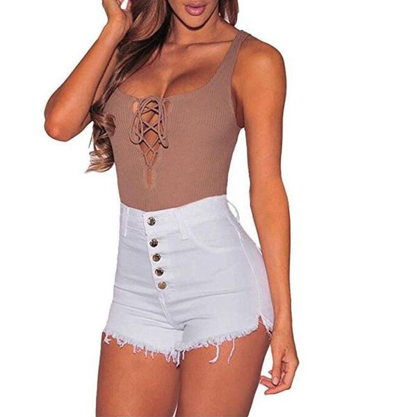 women's shorts high waist denim jeans for women ripped fashion summer casual sexy, White;black
women's shorts high waist denim jeans for women ripped fashion summer casual sexy, White;black