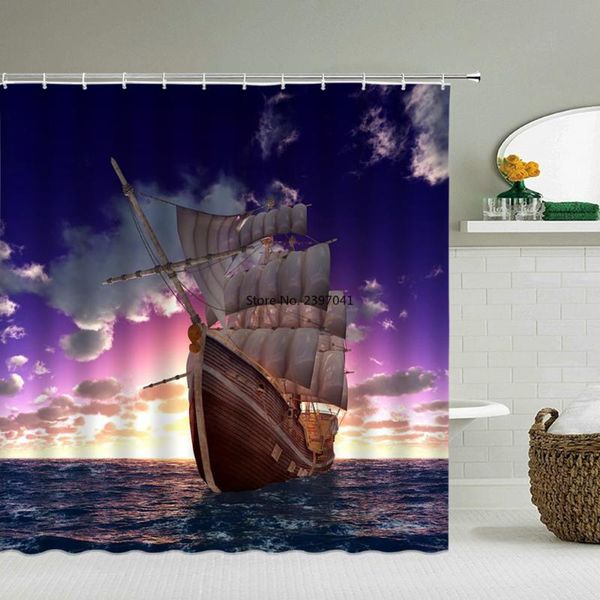 shower curtains sailboat waterproof bathroom sea navigation bath 3d printing with hooks 180*180cm washable cloth
shower curtains sailboat waterproof bathroom sea navigation bath 3d printing with hooks 180*180cm washable cloth