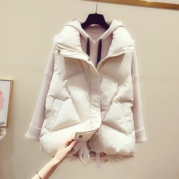 cotton vt short autumn winter 2021 women's clothing korean loose thickened sleevels stand collar drawstring bread suit women, Black;white
cotton vt short autumn winter 2021 women's clothing korean loose thickened sleevels stand collar drawstring bread suit women, Black;white