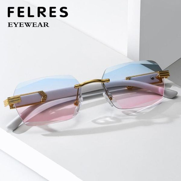 sunglasses felres women rimless uv400 men retro eyewear outdoor driving frameless ladies fashion glasses brand design f326, White;black
sunglasses felres women rimless uv400 men retro eyewear outdoor driving frameless ladies fashion glasses brand design f326, White;black