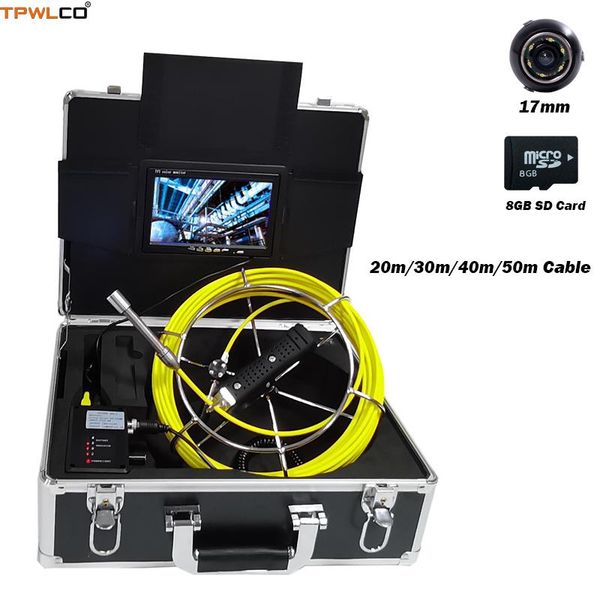 7" screen 20-50m cable pipe inspection camera endoscope system with dvr and sun-visor 17mm waterproof cleaner sewer ip cameras
7" screen 20-50m cable pipe inspection camera endoscope system with dvr and sun-visor 17mm waterproof cleaner sewer ip cameras