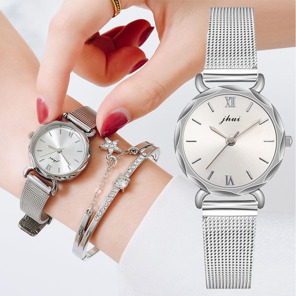 Elegant 2pcs Women Watch Bracelet Set Rhinestone Sliver Ladies Watches Fashion Brand Clock Gift For Female Girlfriend, Black
Elegant 2pcs Women Watch Bracelet Set Rhinestone Sliver Ladies Watches Fashion Brand Clock Gift For Female Girlfriend, Black
