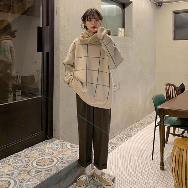 women's sweaters 2021 winter clothes women korean knitted pullover japanese oversized outwear sweater woman streetwear o-neck jumper co, White;black
women's sweaters 2021 winter clothes women korean knitted pullover japanese oversized outwear sweater woman streetwear o-neck jumper co, White;black