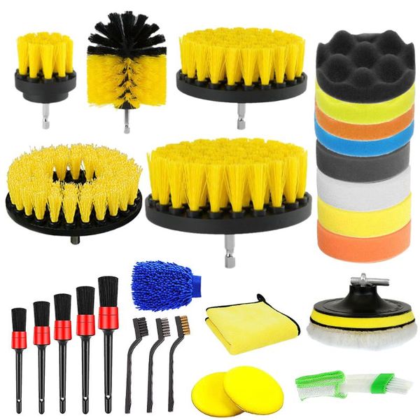 car sponge electric drill brush for cleaning power scrubber rim tire detailing brushes with polishing kit washing tool
car sponge electric drill brush for cleaning power scrubber rim tire detailing brushes with polishing kit washing tool