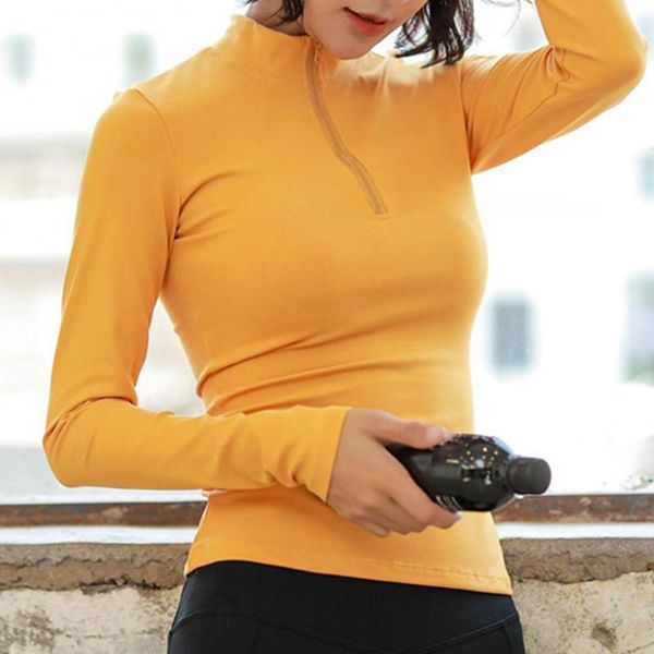 yoga outfit women blouse long sleeve clothing solid color half zipper slim style t-shirt shirts quick dry fitness gym
yoga outfit women blouse long sleeve clothing solid color half zipper slim style t-shirt shirts quick dry fitness gym