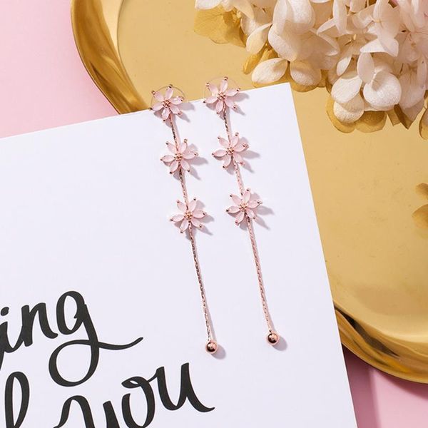 dangle & chandelier xufan korean elegant pink flower earrings fashion women long tassels wedding jewelry drop, Silver
dangle & chandelier xufan korean elegant pink flower earrings fashion women long tassels wedding jewelry drop, Silver