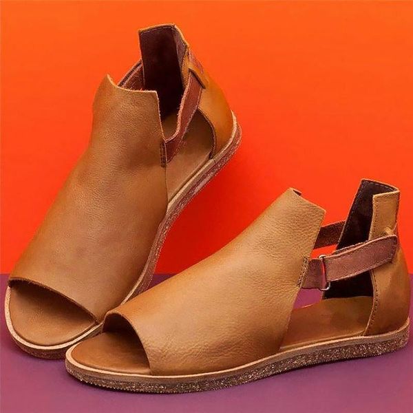 women summer sandals 2021 retro roman shoes cover heel pu leather hook& loop flat casual, Black
women summer sandals 2021 retro roman shoes cover heel pu leather hook& loop flat casual, Black