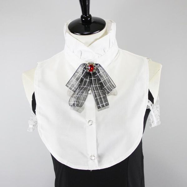 bow ties stand fake collar women white sweater half shirt blouse false detachable collars for nep kraagie, Black;gray
bow ties stand fake collar women white sweater half shirt blouse false detachable collars for nep kraagie, Black;gray