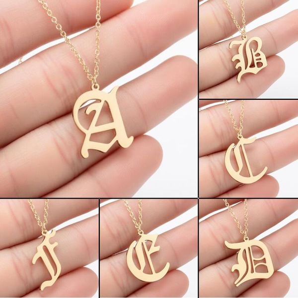 chokers stainless steel men women a-z initial necklace 26 letters alphabet pendant necklaces birthday gift jewelry wholesale, Golden;silver
chokers stainless steel men women a-z initial necklace 26 letters alphabet pendant necklaces birthday gift jewelry wholesale, Golden;silver
