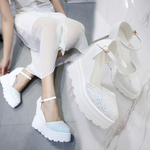 dress shoes 2021 pointed word with sandals women's fashion high heels thick bottom wedges muffin summer, Black
dress shoes 2021 pointed word with sandals women's fashion high heels thick bottom wedges muffin summer, Black