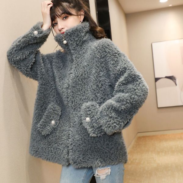 women's fur & faux women royal winter fur coat natural soft sheepskin wool female teddy jacket genuine hiver z43 infv, Black
women's fur & faux women royal winter fur coat natural soft sheepskin wool female teddy jacket genuine hiver z43 infv, Black