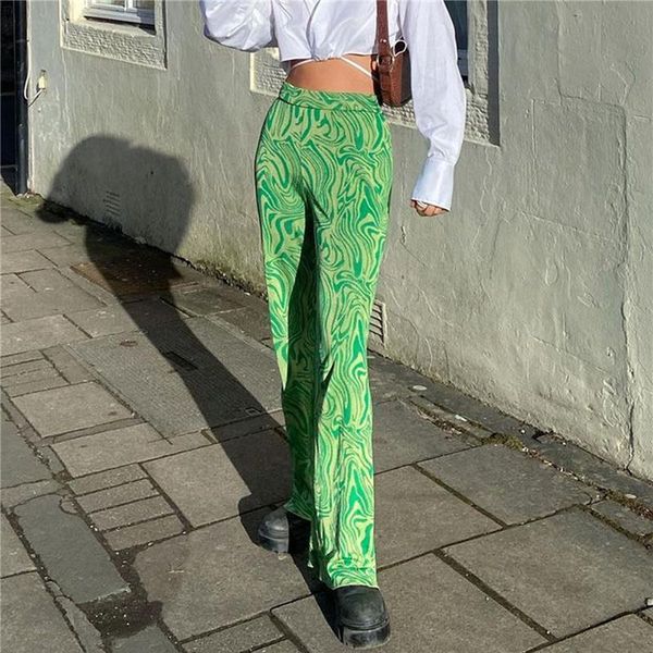 women's pants & capris women water ripple flared casual summer and autumn print high-waist brown/green, Black;white
women's pants & capris women water ripple flared casual summer and autumn print high-waist brown/green, Black;white