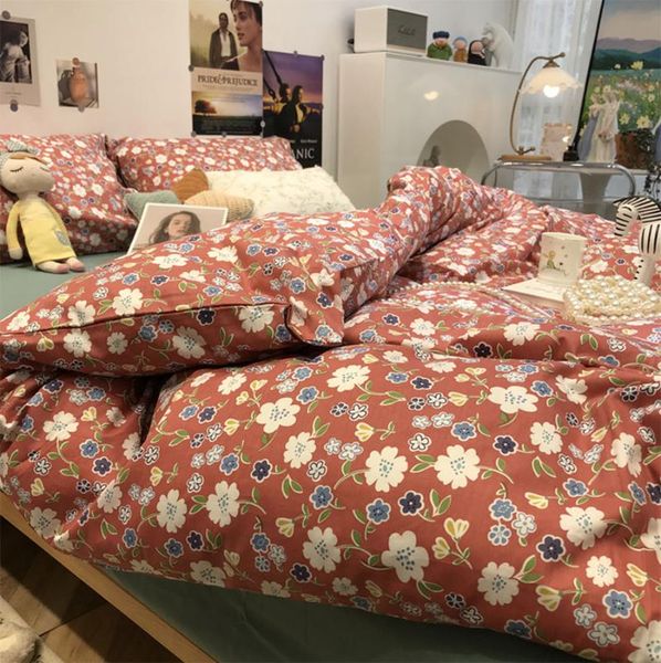 bedding sets vintage nordic red flower set girl,design cotton twin full king home textile bed sheet pillow case quilt cover
bedding sets vintage nordic red flower set girl,design cotton twin full king home textile bed sheet pillow case quilt cover