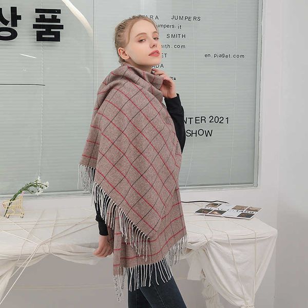 wool scarf tassel warm women's shawl autumn winter men's cashmere plaid scarf, Blue;gray
wool scarf tassel warm women's shawl autumn winter men's cashmere plaid scarf, Blue;gray