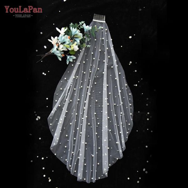 bridal veils youlapan v01 pearl veil with comb white ivory one layer of cathedral wedding latest handmade beads, Black
bridal veils youlapan v01 pearl veil with comb white ivory one layer of cathedral wedding latest handmade beads, Black
