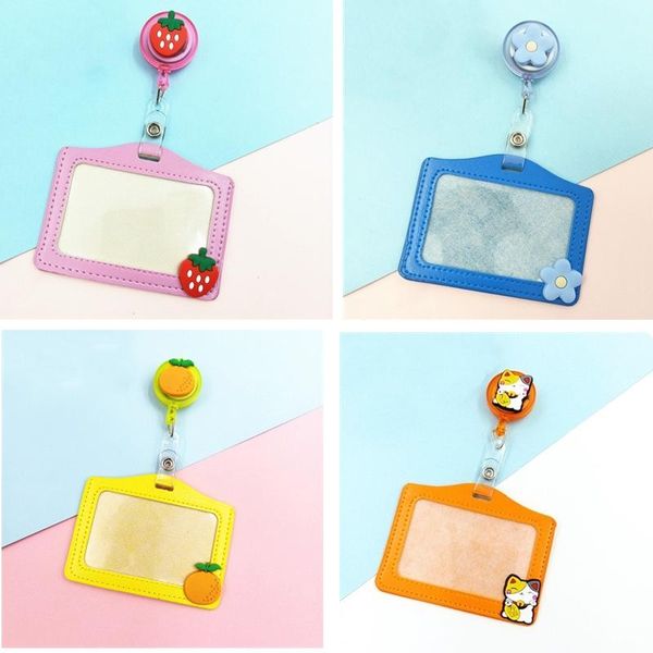 card holders cartoon retractable doctors badge holder pu leather id name pass office supplies, Brown;gray
card holders cartoon retractable doctors badge holder pu leather id name pass office supplies, Brown;gray