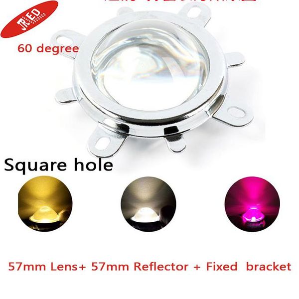 57mm convex lens optical acrylic pmma led lens+ square hole reflector + fixed steel bracket for 20~100w light lamp modules
57mm convex lens optical acrylic pmma led lens+ square hole reflector + fixed steel bracket for 20~100w light lamp modules