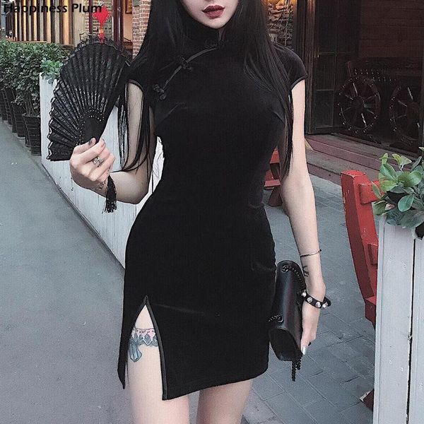 casual dresses women dress cheongsam chinese style skinny mini streetwear vintage harajuku summer clothing slim 2021, Black;gray
casual dresses women dress cheongsam chinese style skinny mini streetwear vintage harajuku summer clothing slim 2021, Black;gray