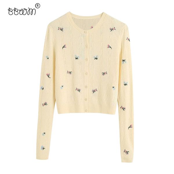 women sweet fashion floral embroidery short cardigan vintage long sleeve single breasted sweater coat girls chic outerwear 210520, White;black
women sweet fashion floral embroidery short cardigan vintage long sleeve single breasted sweater coat girls chic outerwear 210520, White;black