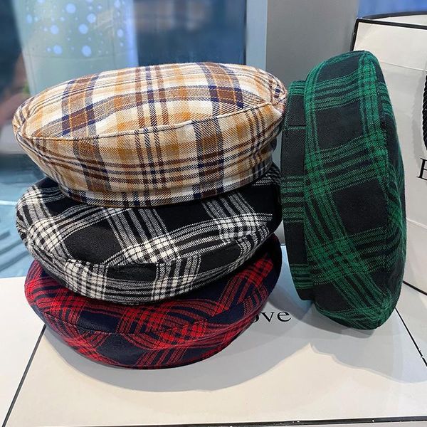 berets 2021 female fashion models wild girls beret grid octagonal cap autumn japanese retro british painter, Blue;gray
berets 2021 female fashion models wild girls beret grid octagonal cap autumn japanese retro british painter, Blue;gray
