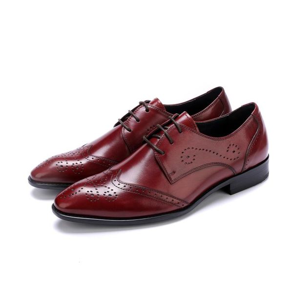 dress shoes men's leather lace-up cowhide formal wear men comfortable oxfords chaussure homme, Black
dress shoes men's leather lace-up cowhide formal wear men comfortable oxfords chaussure homme, Black