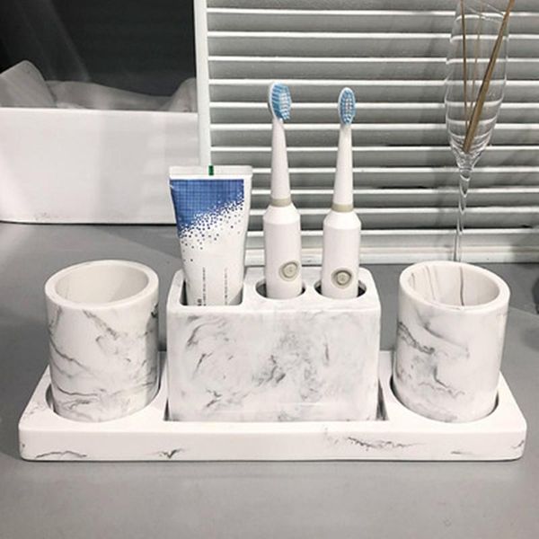 bath accessory set simple imitate marble resin electric toothbrush holder glass bathroom kit toilet tray soap box
bath accessory set simple imitate marble resin electric toothbrush holder glass bathroom kit toilet tray soap box