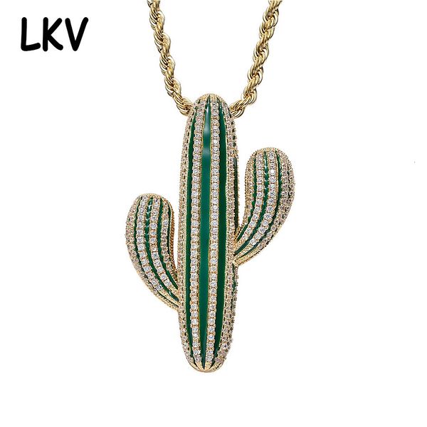 cactus zircon pendant hiphop street fashion brand hip hop accessories men's and women's necklaces, Silver
cactus zircon pendant hiphop street fashion brand hip hop accessories men's and women's necklaces, Silver