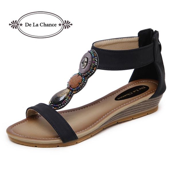 de la chance 2021 bohemian women sandals big size beaded slippers summer beach flip flops ladies flat sandal shoes, Black
de la chance 2021 bohemian women sandals big size beaded slippers summer beach flip flops ladies flat sandal shoes, Black