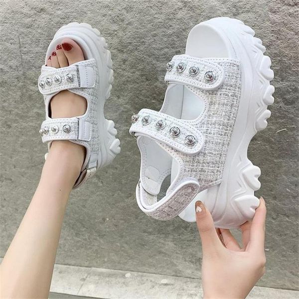 sandals large size ladies sports summer casual fashion rivet thick bottom 8 cm open toe roman shoes comfortable., Black
sandals large size ladies sports summer casual fashion rivet thick bottom 8 cm open toe roman shoes comfortable., Black