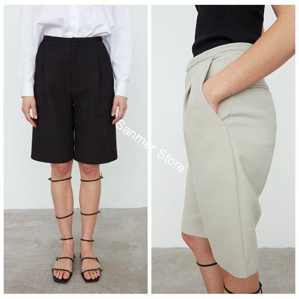 pants women's thin suit pants high waist solid color straight pockets knee-length trousers summer, Black;white
pants women's thin suit pants high waist solid color straight pockets knee-length trousers summer, Black;white