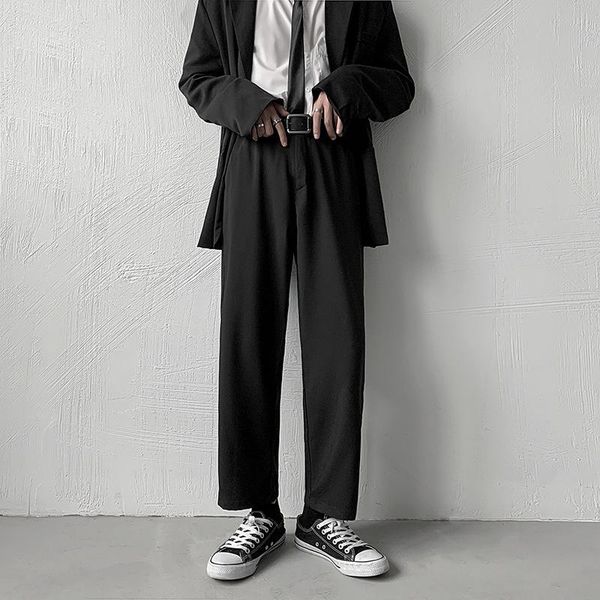 men's suits & blazers men formal trousers classic suit pants school korean spring autumn black male dress slim fit, White;black
men's suits & blazers men formal trousers classic suit pants school korean spring autumn black male dress slim fit, White;black