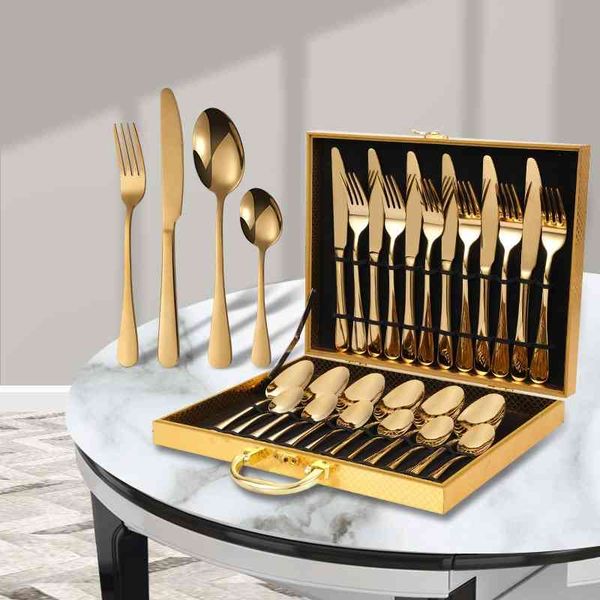 products 1010 stainless steel tableware 24 sets of knives, forks, spoons, wooden and gift boxes 
products 1010 stainless steel tableware 24 sets of knives, forks, spoons, wooden and gift boxes